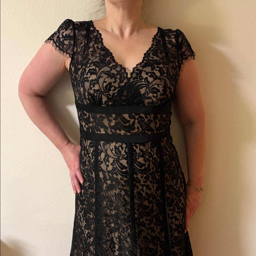 LOFT Black Lace Dress